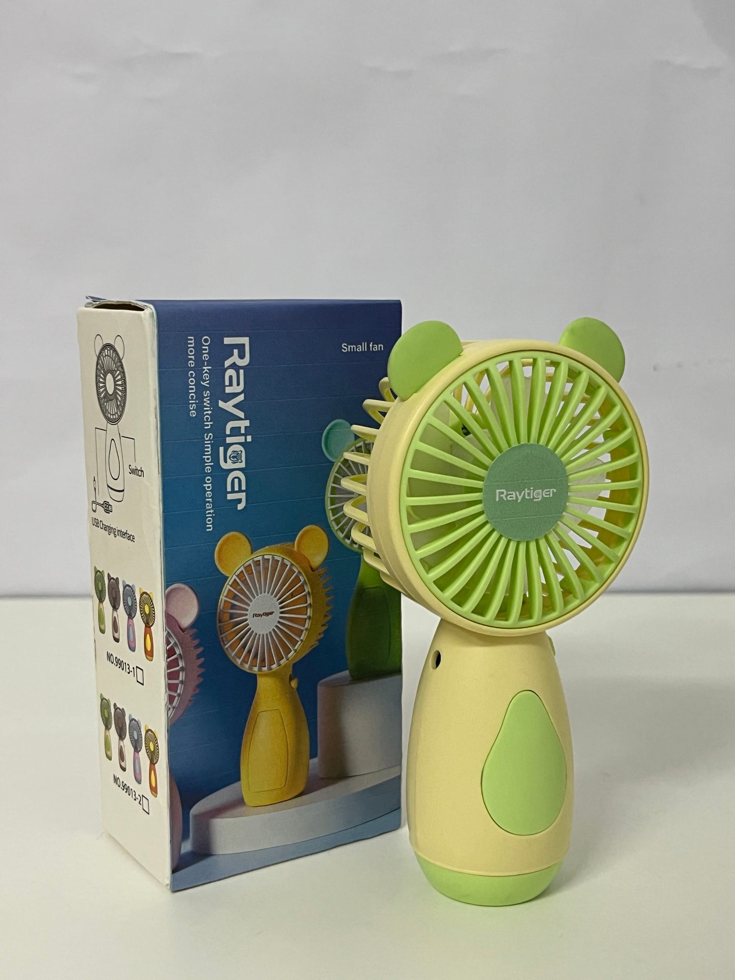 [Raytiger Electric fans]-Bear Handheld Fan - 3-Speed Portable USB Rechargeable Fan