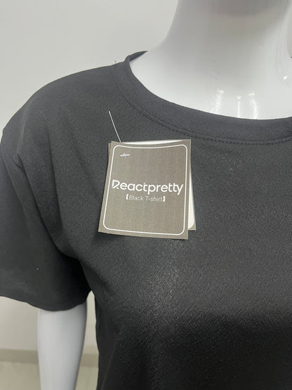 【Reactpretty Oversized Crew Neck T-Shirt】—— Effortless Comfort & Minimalist Style
