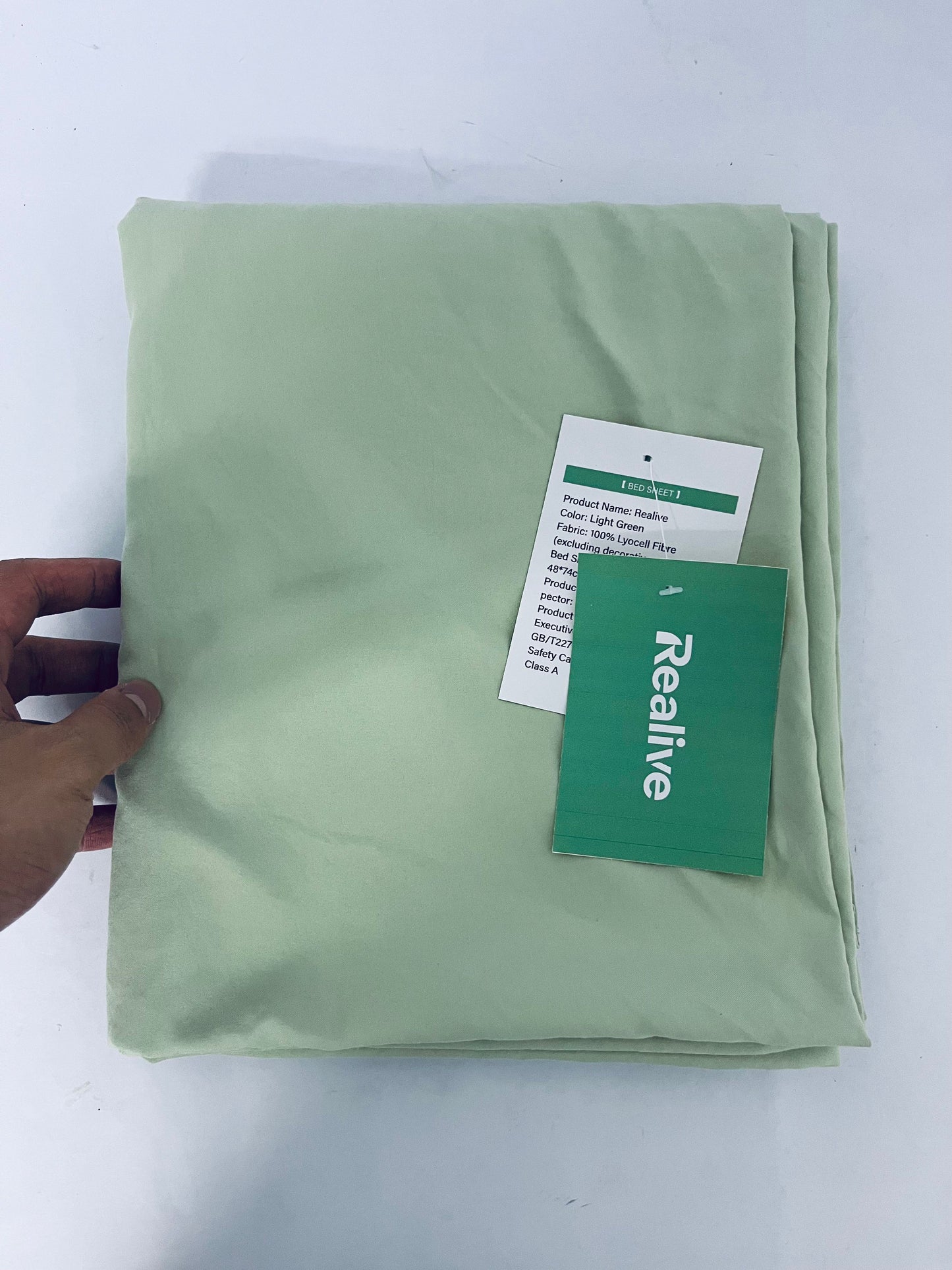 Realive Duvet Cover Cooling Blanket for Hot Sleepers King Size, Soft & Breathable for Night Sweats, All-Season Lightweight Cooling Comforter Cover Set, Ice-Cool Fabric, 104x90, Green