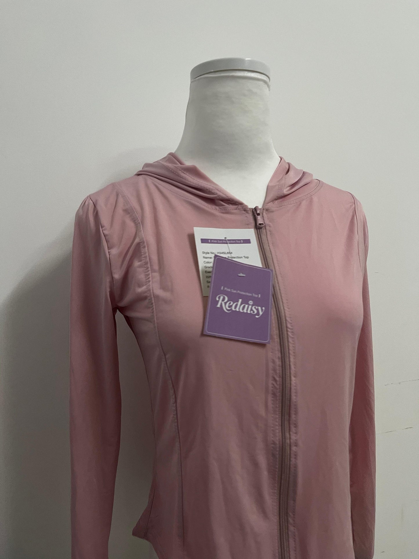 Redaisy Tracksuits Pink Hooded Sports Jacket - A New Favorite for Sun Protection and Fashion in Sports
