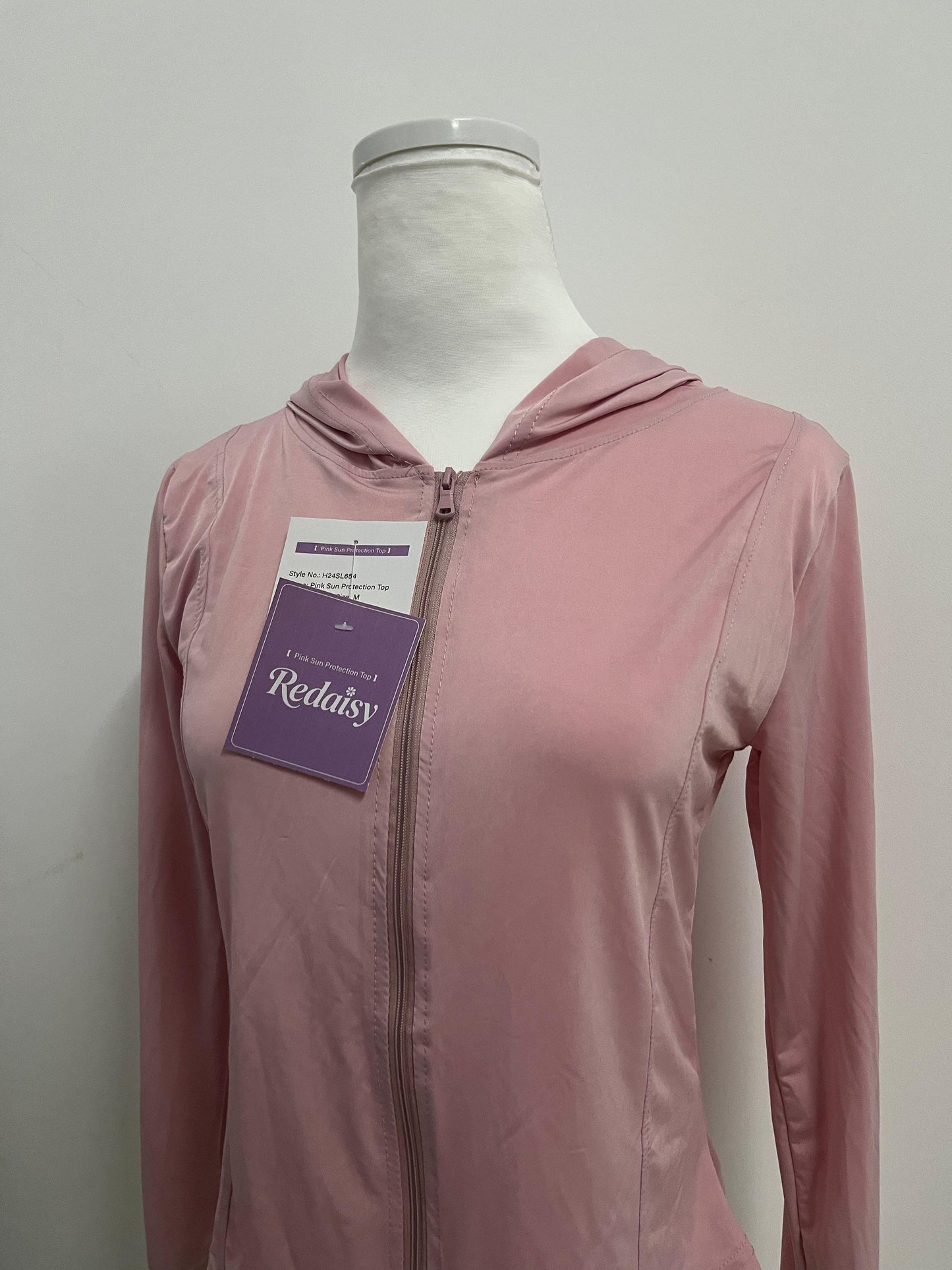 Redaisy Tracksuits Pink Hooded Sports Jacket - A New Favorite for Sun Protection and Fashion in Sports