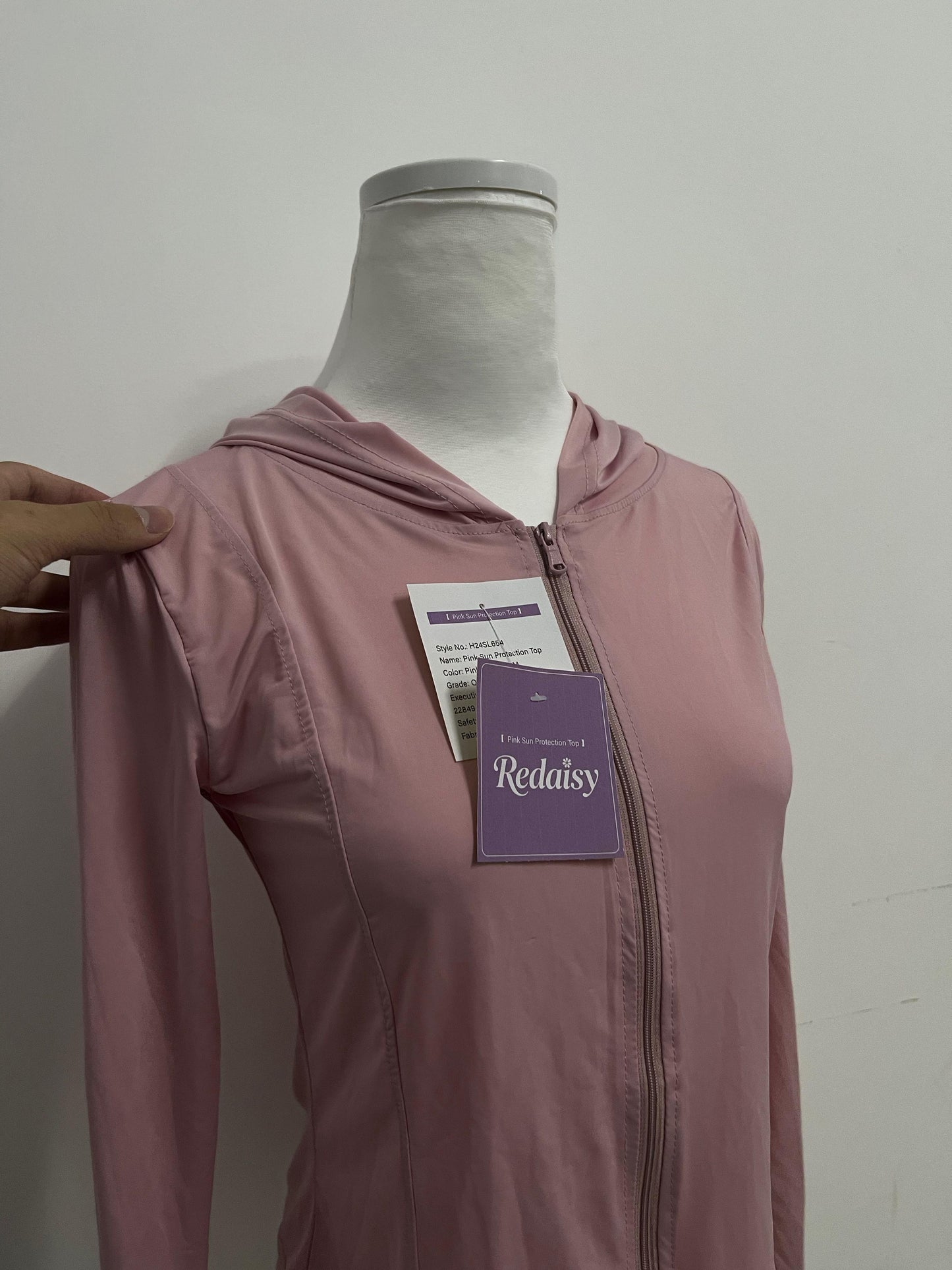 Redaisy Tracksuits Pink Hooded Sports Jacket - A New Favorite for Sun Protection and Fashion in Sports