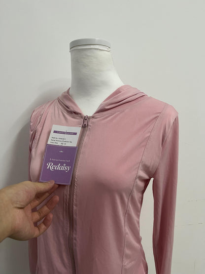 Redaisy Tracksuits Pink Hooded Sports Jacket - A New Favorite for Sun Protection and Fashion in Sports