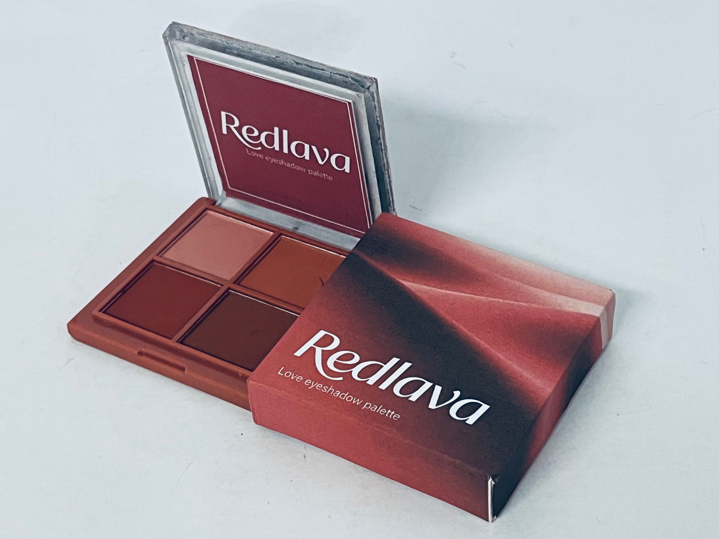 Redlava 4 - Color Eyeshadow Palette, Highly Pigmented & Blendable Matte Eyeshadow, Long - Lasting Eye Makeup Palette for Daily & Party Looks