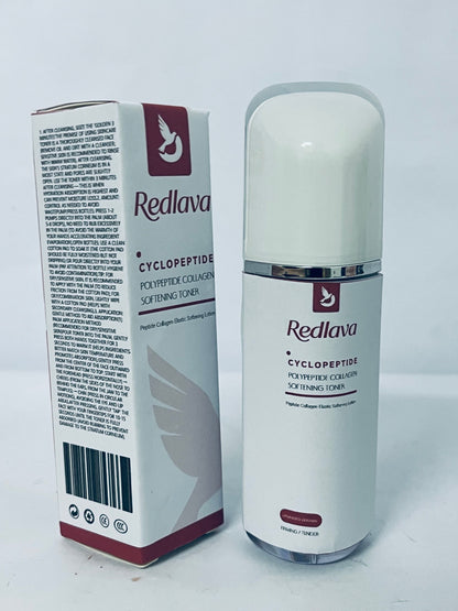 Redlava Cyclopeptide Polypeptide Collagen Softening Toner Improves Skin Elasticity with Lightweight Texture