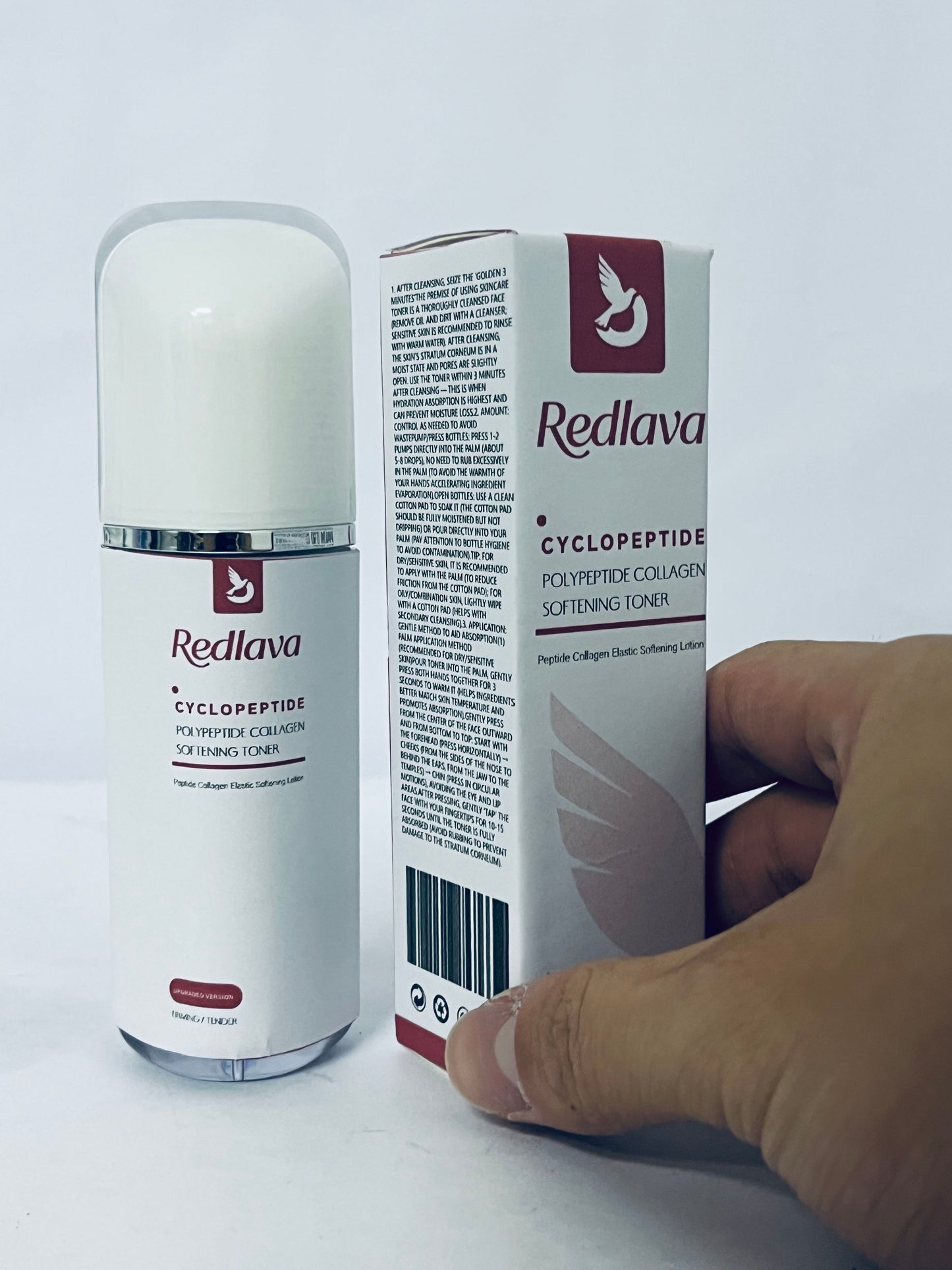 Redlava Cyclopeptide Polypeptide Collagen Softening Toner Improves Skin Elasticity with Lightweight Texture