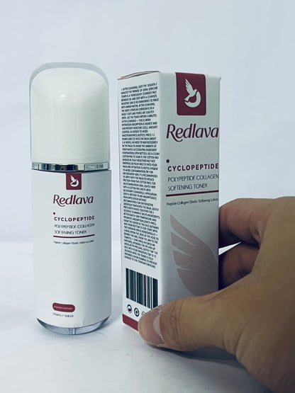 Redlava Cyclopeptide Polypeptide Collagen Softening Toner Improves Skin Elasticity with Lightweight Texture