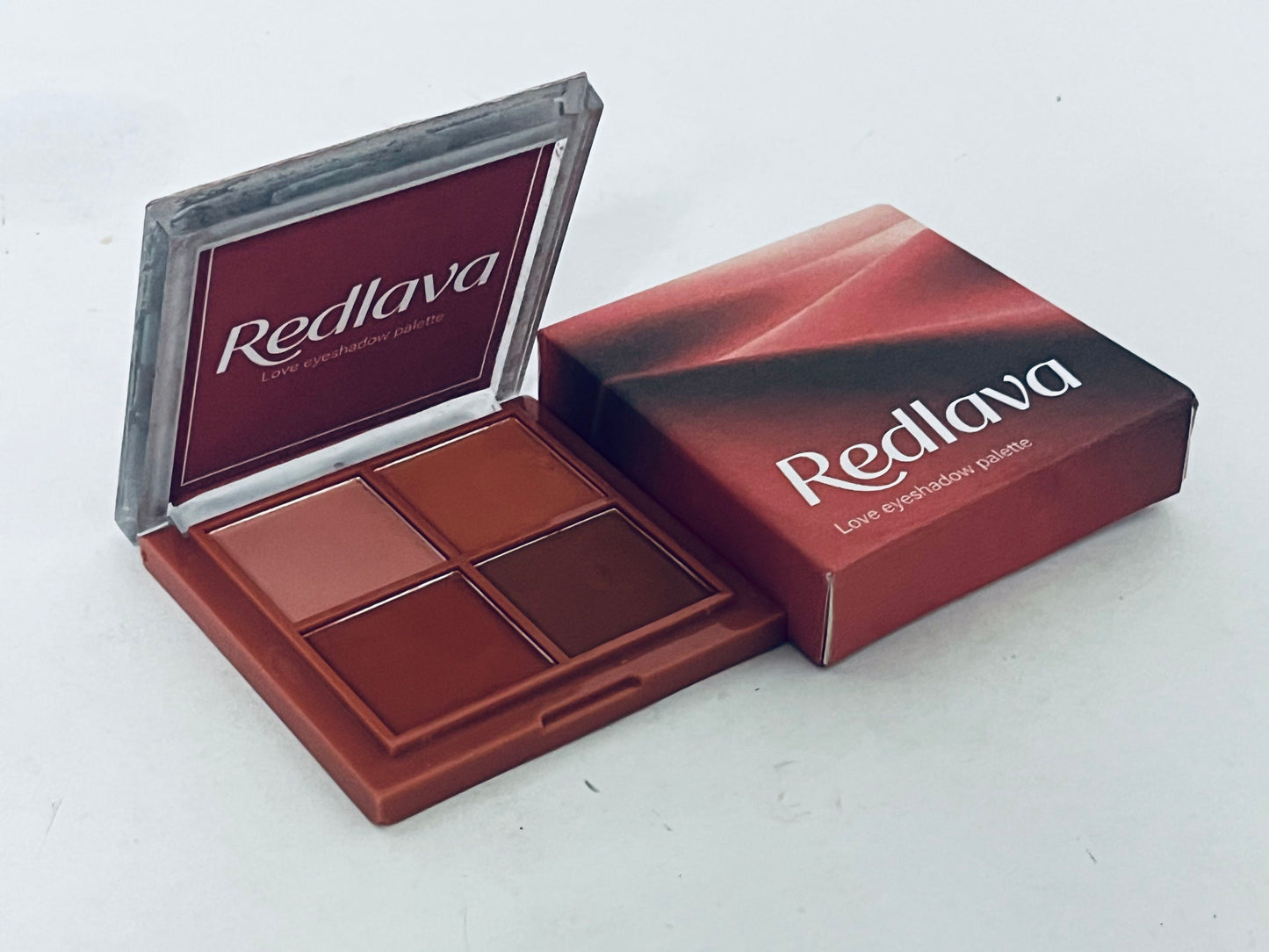 Redlava 4 - Color Eyeshadow Palette, Highly Pigmented & Blendable Matte Eyeshadow, Long - Lasting Eye Makeup Palette for Daily & Party Looks