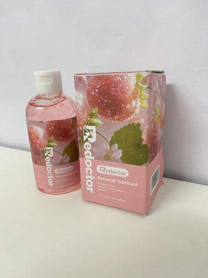 Redoctor Personal Sexual Lubricants (Strawberry Scent) - 200ml Vegan Formula with Warm Tingling Sensation