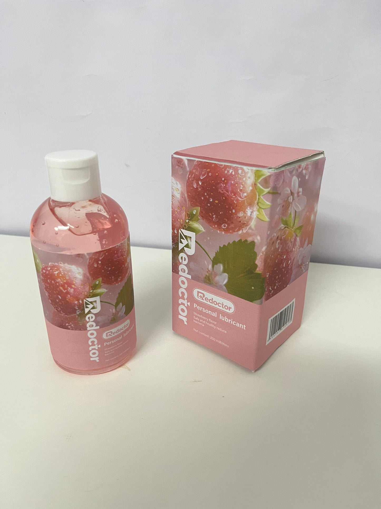 Redoctor Personal Sexual Lubricants (Strawberry Scent) - 200ml Vegan Formula with Warm Tingling Sensation