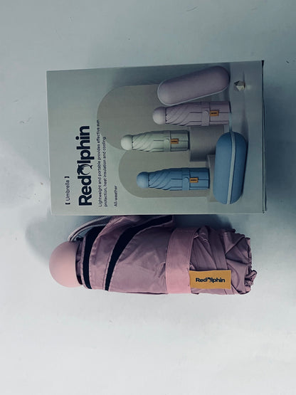 Redolphin Travel Mini Umbrella for Purse With Case Small Compact UV Sun Protection Sun Lightweight Tiny Pocket Manual Open Close Umbrella for Women Kids and Adult