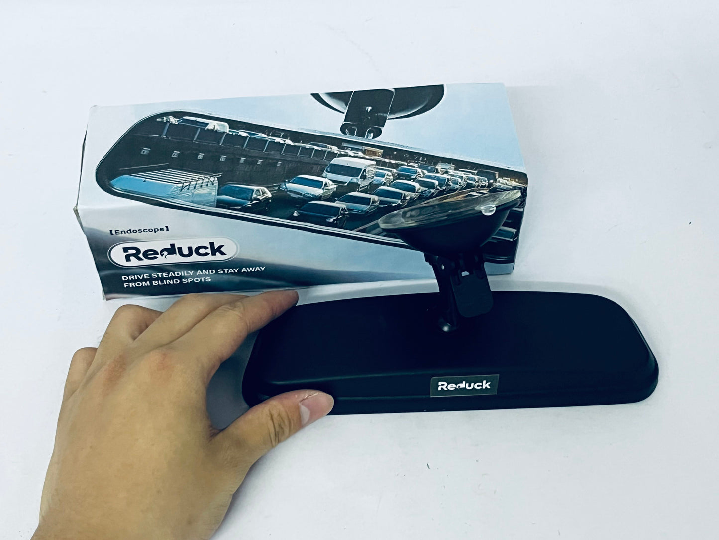 Reduck Car Interior Rearview Mirror, High - Definition Distortion - Free Mirror Surface, Strong Suction Cup Installation, Multi - Angle Flexible Adjustmen