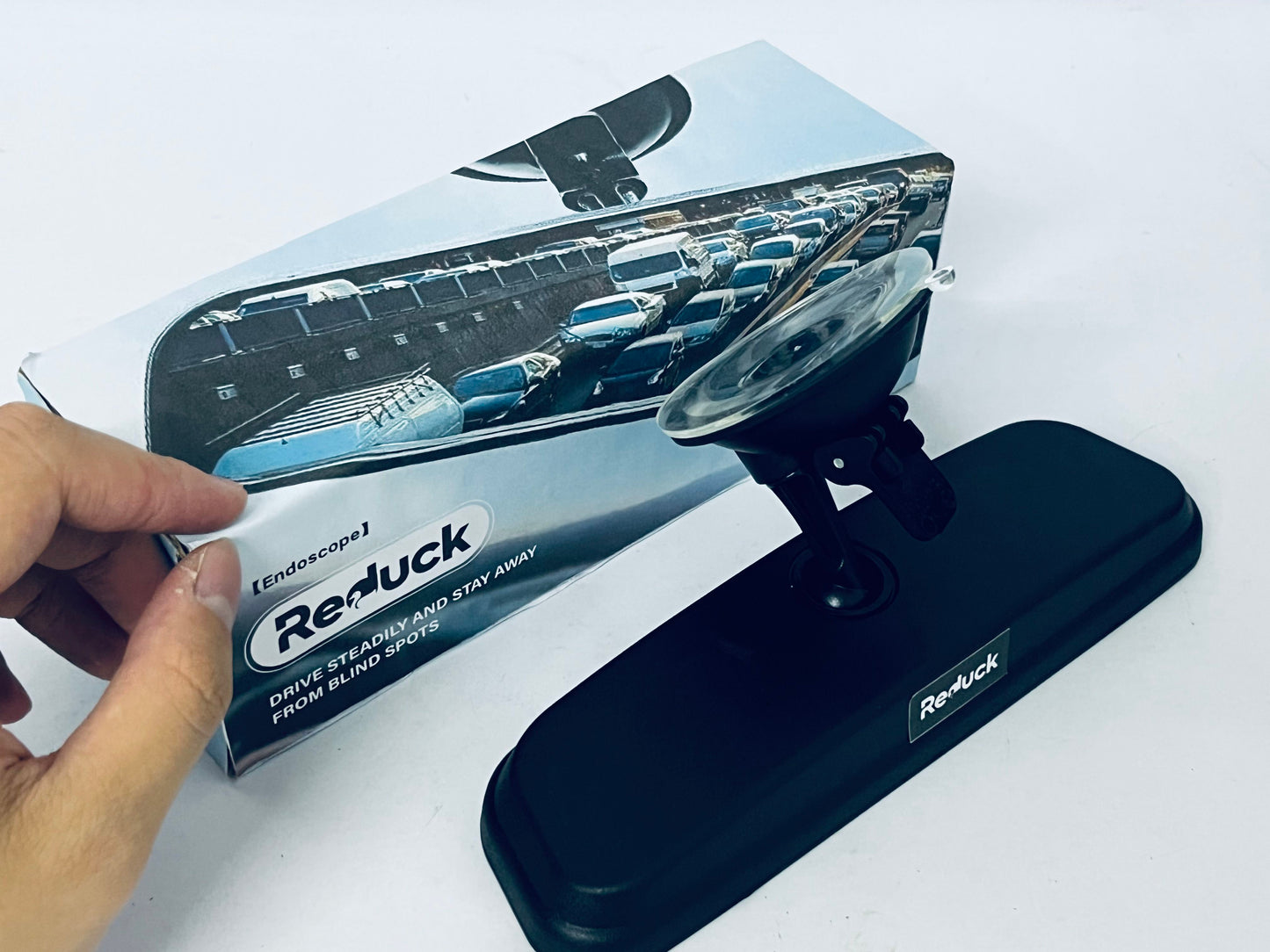 Reduck Car Interior Rearview Mirror, High - Definition Distortion - Free Mirror Surface, Strong Suction Cup Installation, Multi - Angle Flexible Adjustmen