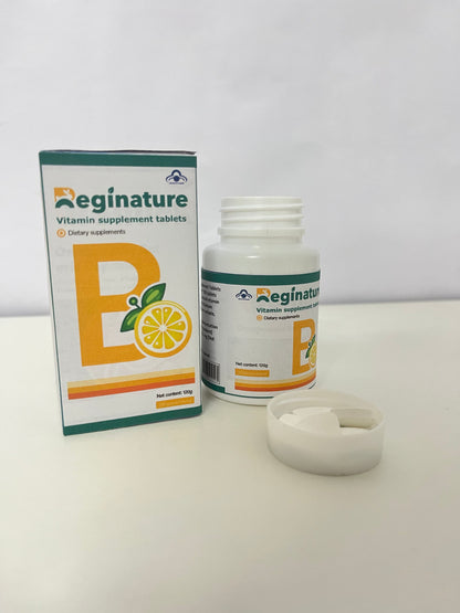 Reginature Vitamin B Complex Supplement Tablets - Dietary Nutritional Supplement (120g)