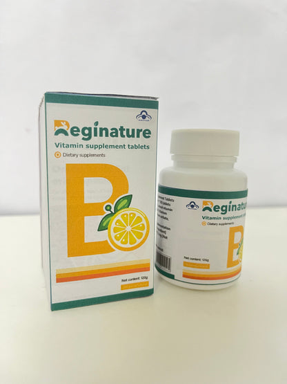 Reginature Vitamin B Complex Supplement Tablets - Dietary Nutritional Supplement (120g)
