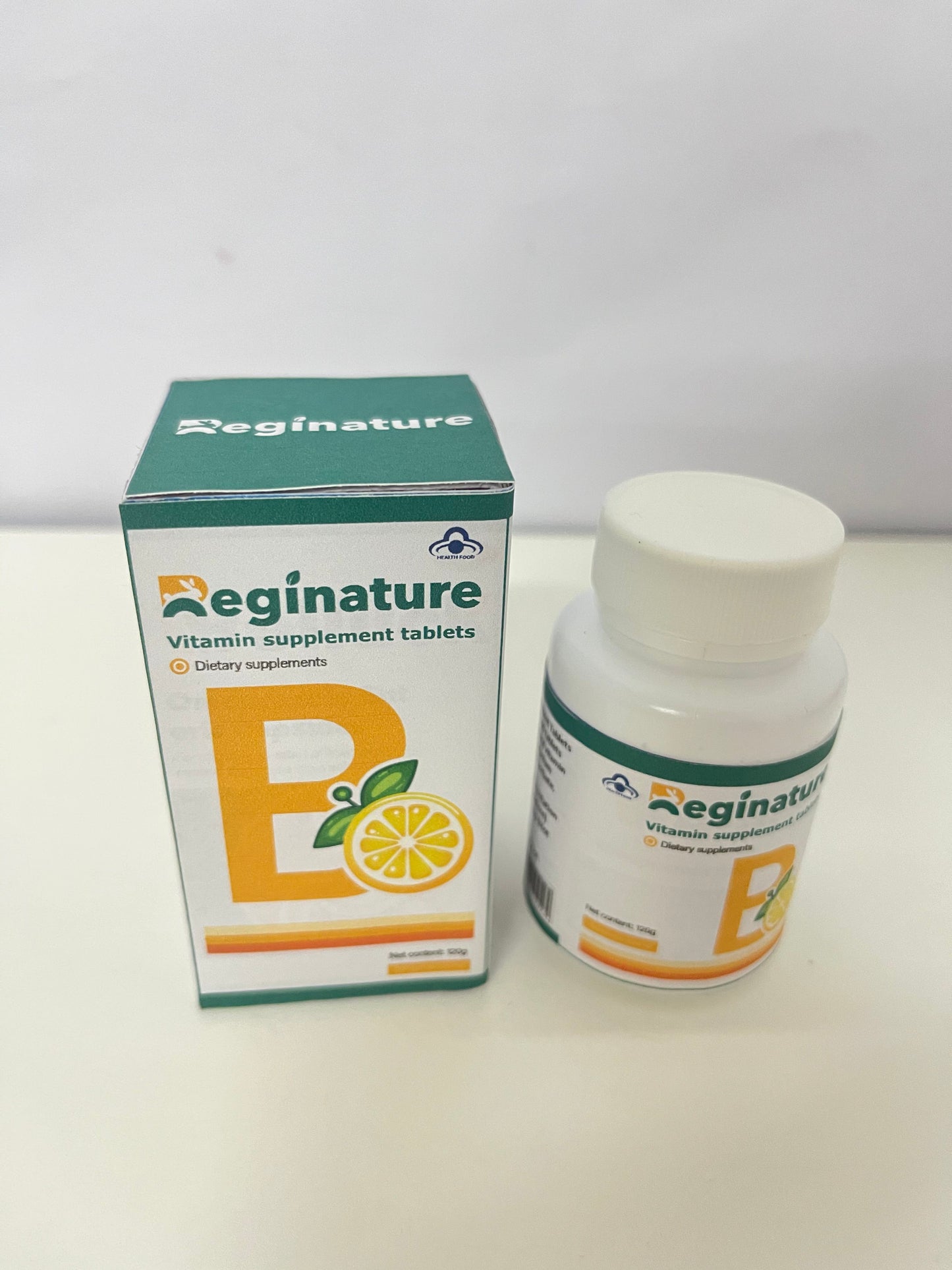 Reginature Vitamin B Complex Supplement Tablets - Dietary Nutritional Supplement (120g)