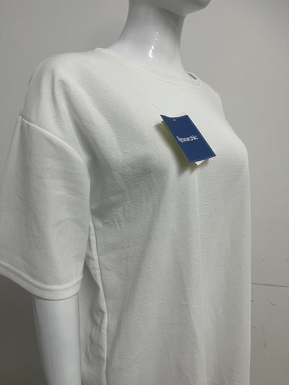 【Researchic Textured Oversized T-Shirt】—— Effortless Comfort & Minimalist Style