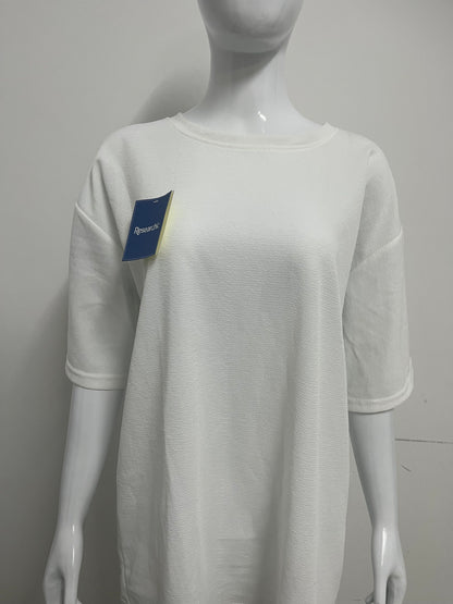 【Researchic Textured Oversized T-Shirt】—— Effortless Comfort & Minimalist Style