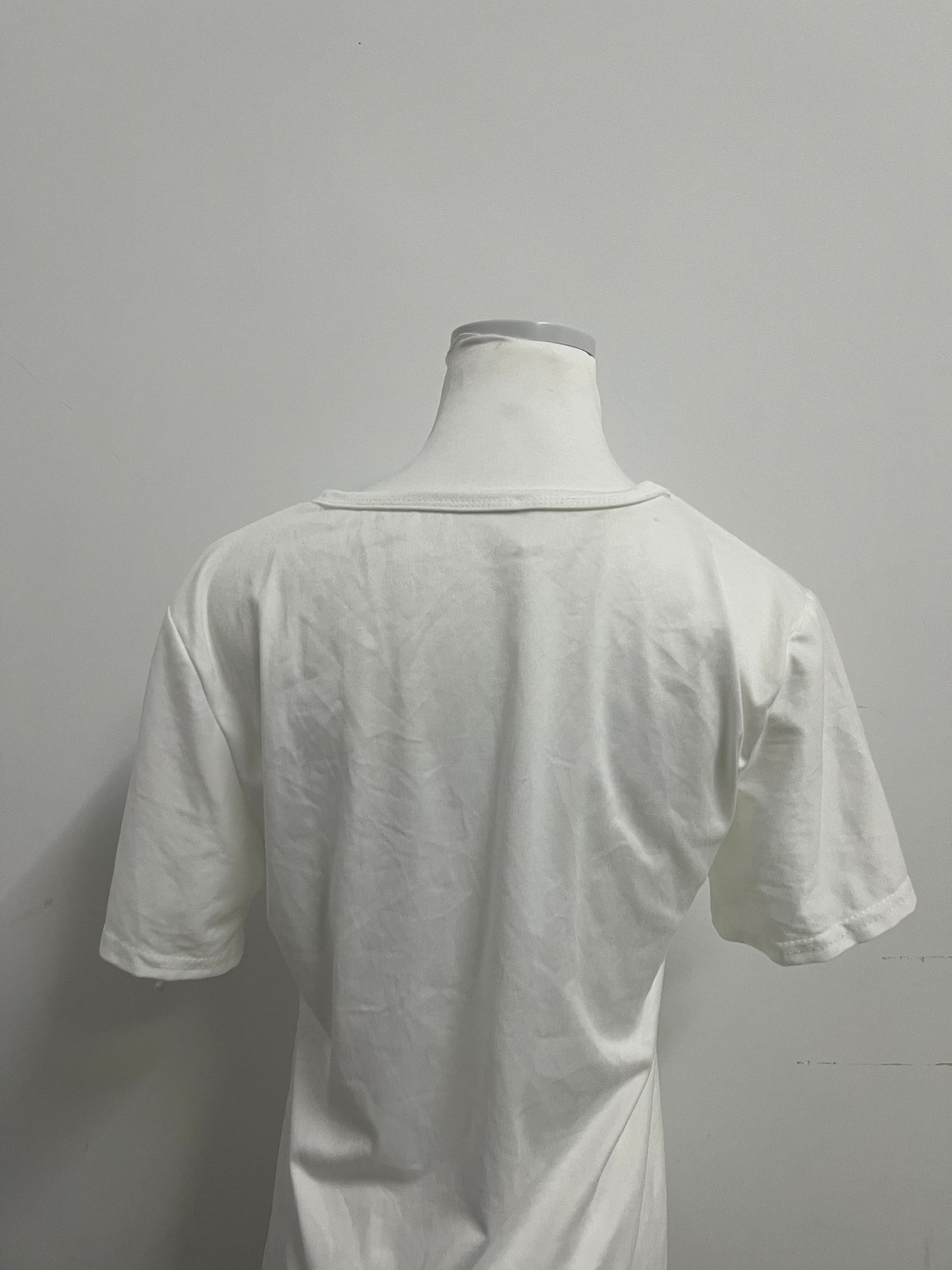 Restalk T-shirts White Simple T - shirt —— Classic and Versatile, Comfort First