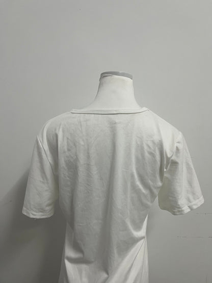Restalk T-shirts White Simple T - shirt —— Classic and Versatile, Comfort First