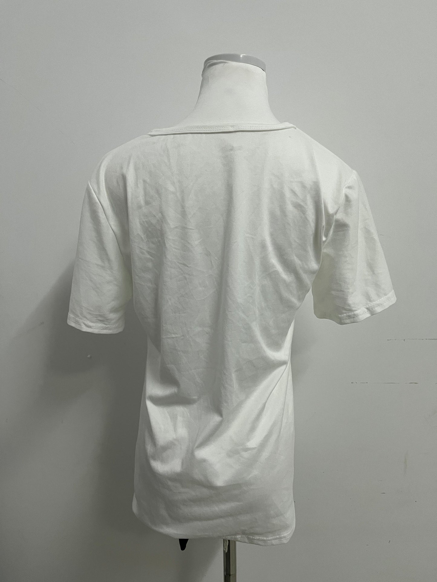 Restalk T-shirts White Simple T - shirt —— Classic and Versatile, Comfort First