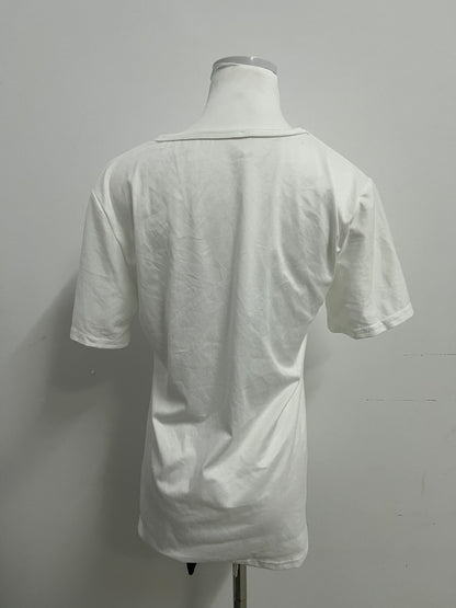 Restalk T-shirts White Simple T - shirt —— Classic and Versatile, Comfort First