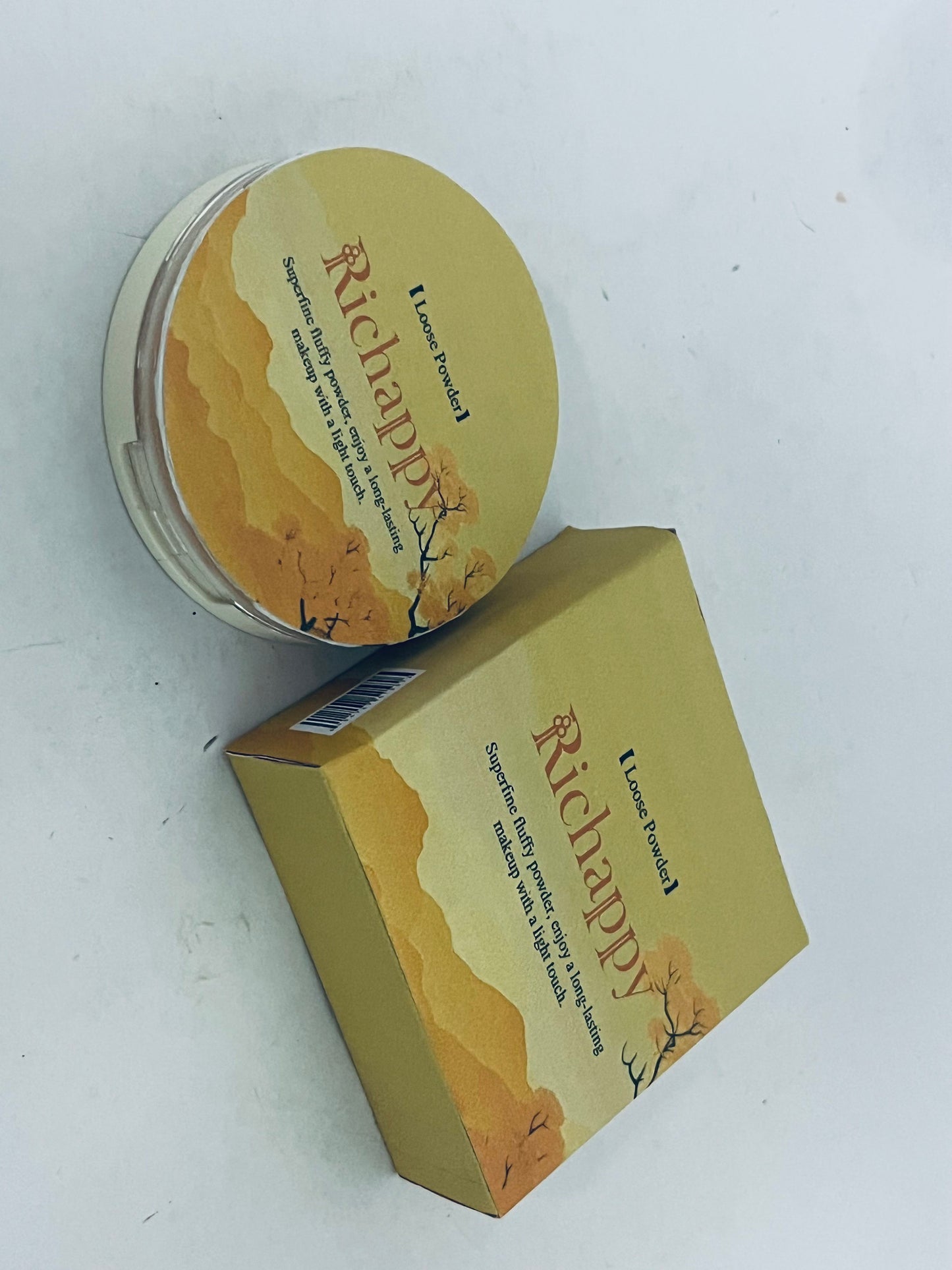 Richappy Loose Setting Powder, Long-Lasting Oil Control, Ultra-Fine & Non-Caking, Natural Matte Finishing Powder