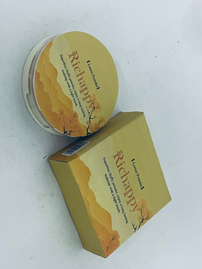 Richappy Loose Setting Powder, Long-Lasting Oil Control, Ultra-Fine & Non-Caking, Natural Matte Finishing Powder