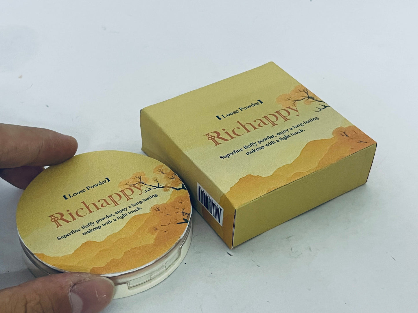 Richappy Loose Setting Powder, Long-Lasting Oil Control, Ultra-Fine & Non-Caking, Natural Matte Finishing Powder