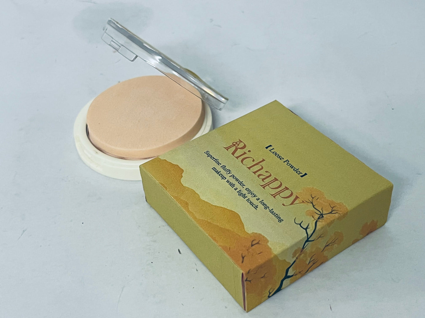 Richappy Loose Setting Powder, Long-Lasting Oil Control, Ultra-Fine & Non-Caking, Natural Matte Finishing Powder