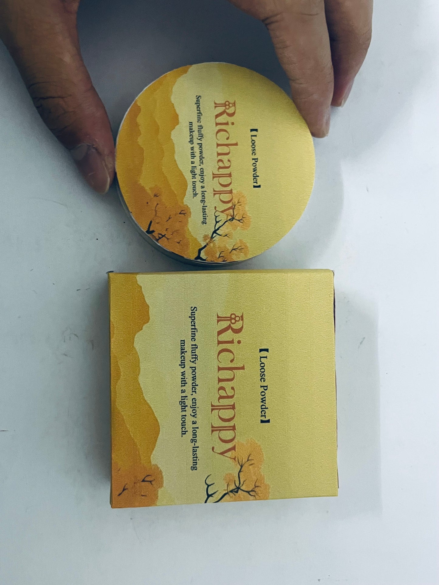 Richappy Loose Setting Powder, Long-Lasting Oil Control, Ultra-Fine & Non-Caking, Natural Matte Finishing Powder