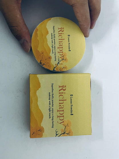 Richappy Loose Setting Powder, Long-Lasting Oil Control, Ultra-Fine & Non-Caking, Natural Matte Finishing Powder