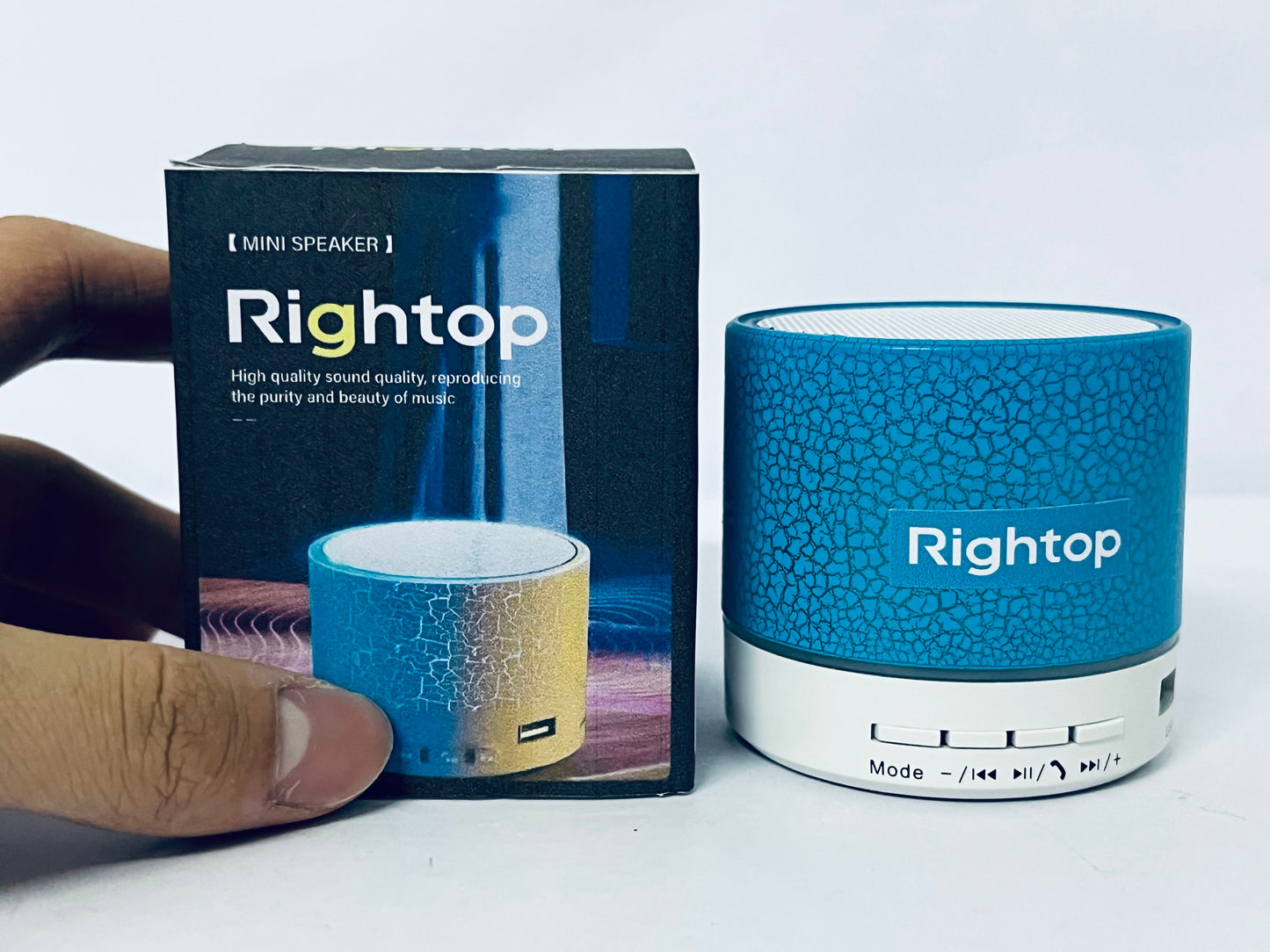 Rightop Loud speakers Mini Portable Bluetooth Speaker,Bluetooth Speakers Support USB, Aux Play for Outdoor, Indoor, Travel, Beach, Camping