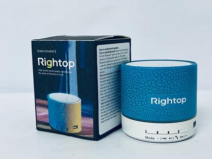Rightop Loud speakers Mini Portable Bluetooth Speaker,Bluetooth Speakers Support USB, Aux Play for Outdoor, Indoor, Travel, Beach, Camping