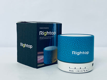 Rightop Loud speakers Mini Portable Bluetooth Speaker,Bluetooth Speakers Support USB, Aux Play for Outdoor, Indoor, Travel, Beach, Camping