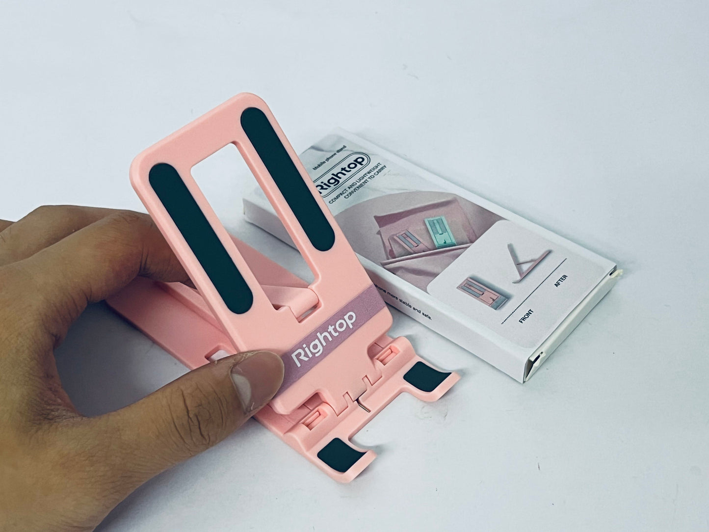 Rightop Mounts for smartphones Supports Adjustable Sturdy Holders Portable Cell Phone Stands for Office Bedroom Dorm Use