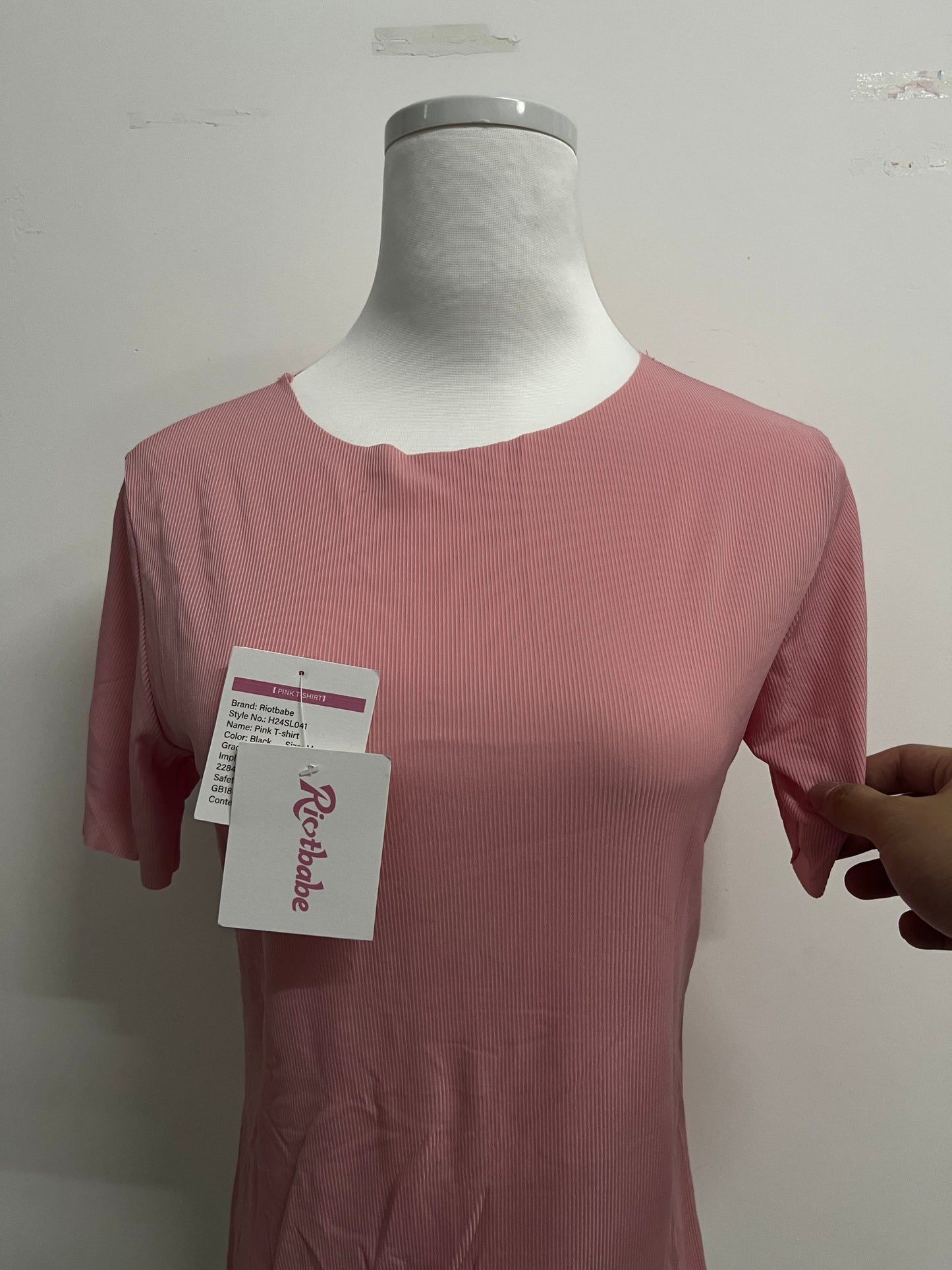 Riotbabe Cotton Basic T Shirts for Women,Crew Neck Short Sleeve Summer Shirts,Solid Loose Fit Tshirt, Plain Workout Tops, Undershirts