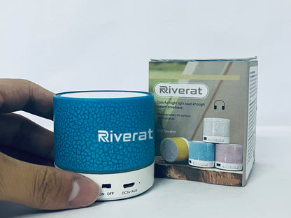 Riverat Colorful Crackle Bluetooth Mini Speaker Sound & Light Enjoyment, Vibrant Every Moment