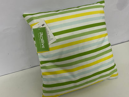 [Rollive Pillows]——Rollive Fresh Striped Throw Pillow - 100% Cotton Breathable Sofa Cushion Bed Backrest
