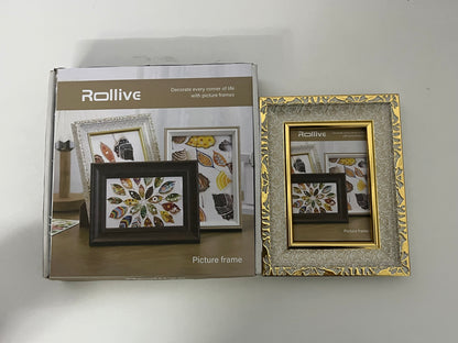 [Rollive Picture frames]——Rollive Vintage Gilded Carved Picture Frame - Luxury European-Style Tabletop Display Frame