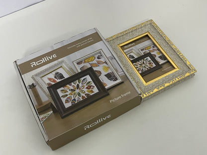 [Rollive Picture frames]——Rollive Vintage Gilded Carved Picture Frame - Luxury European-Style Tabletop Display Frame