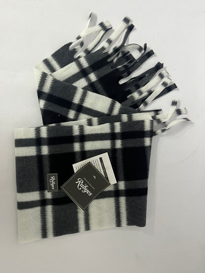 Rubyes Cozy Tartan Check Merino Wool Scarf, Long Warm Lightweight Winter Classic Scarves w/Gift Box