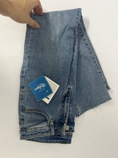 Rubyes Women's Skinny Jeans Straight Leg High Waisted Stretchy Ankle Denim Pants with Patch Pockets