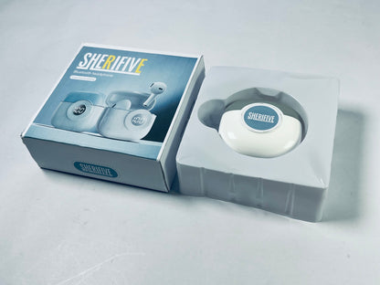 SHERIFIVE New Hybrid Active Noise Cancelling Wireless Earbuds, 6 Mics Clear Call, IPX8 Waterproof, in Ear Bluetooth 5.3 Headphones Stereo Bass Heasets 40H Playtime with LED Display