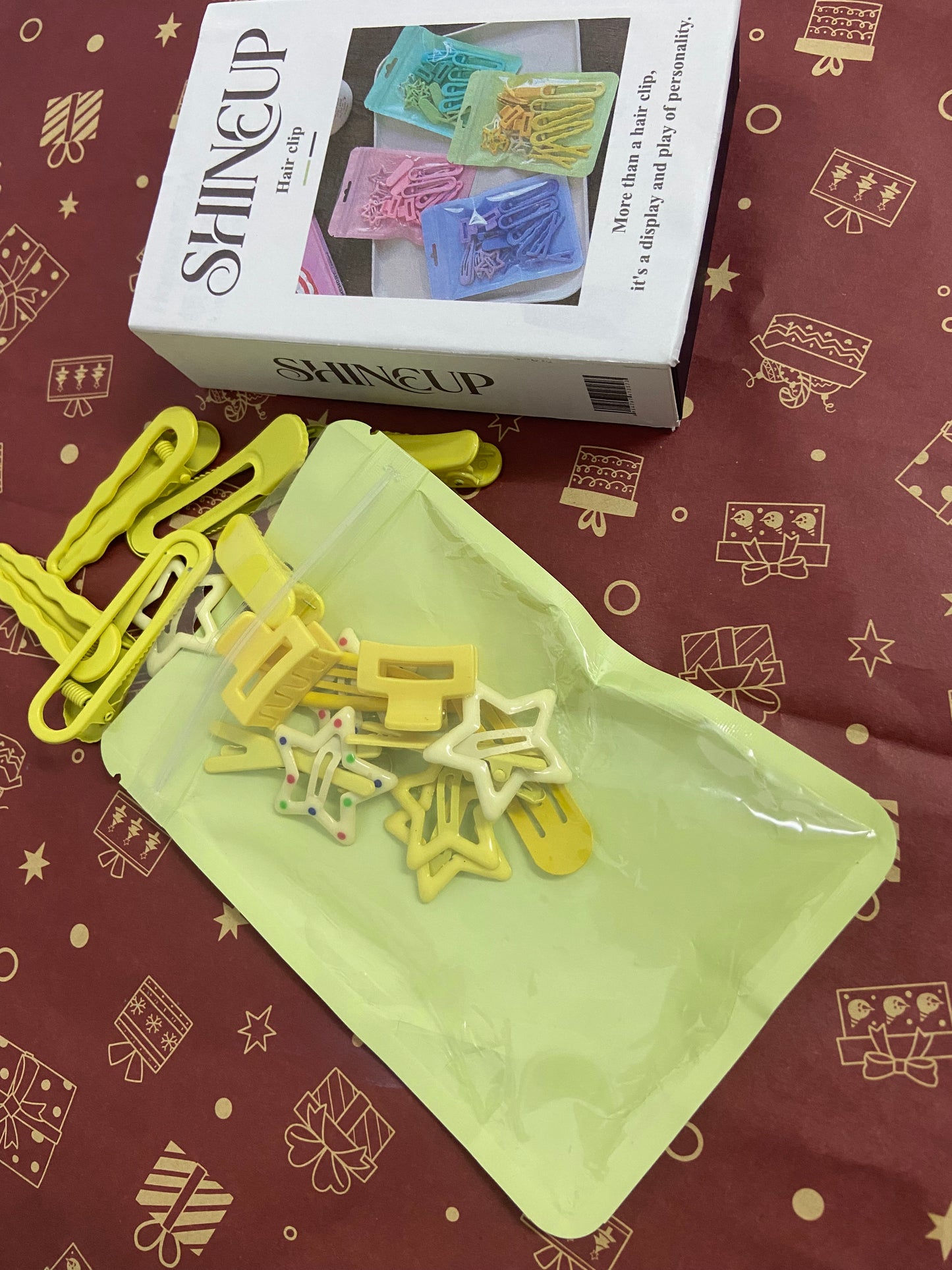 SHINEUP Hair clamps Hair Clips Set Colorful Hair Clips Starlike.Hair Clips Colorful Hair Barrette Metal Cute Snap Hair Clips for Girls, Toddlers, Kids ,