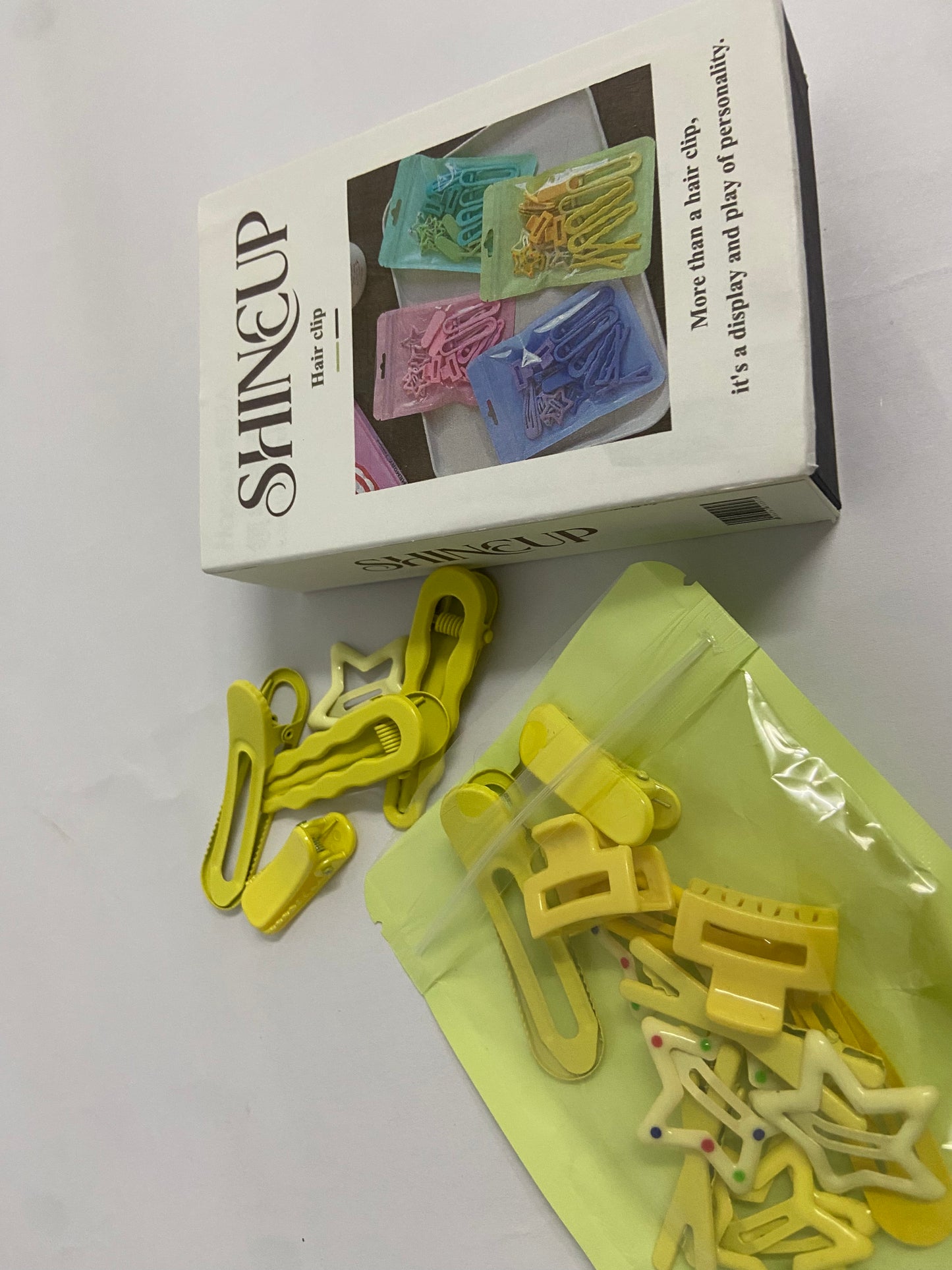 SHINEUP Hair clamps Hair Clips Set Colorful Hair Clips Starlike.Hair Clips Colorful Hair Barrette Metal Cute Snap Hair Clips for Girls, Toddlers, Kids ,