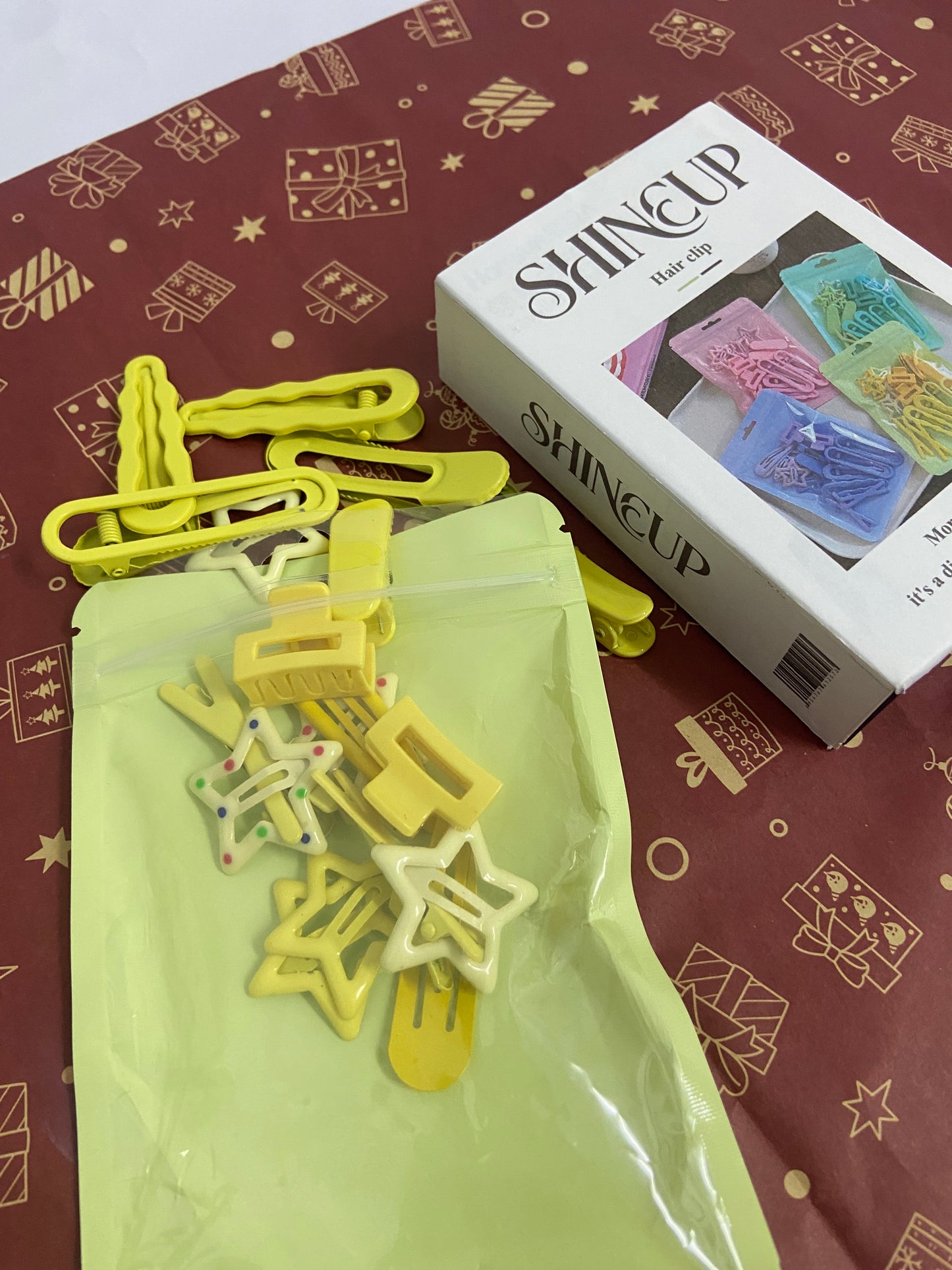 SHINEUP Hair clamps Hair Clips Set Colorful Hair Clips Starlike.Hair Clips Colorful Hair Barrette Metal Cute Snap Hair Clips for Girls, Toddlers, Kids ,