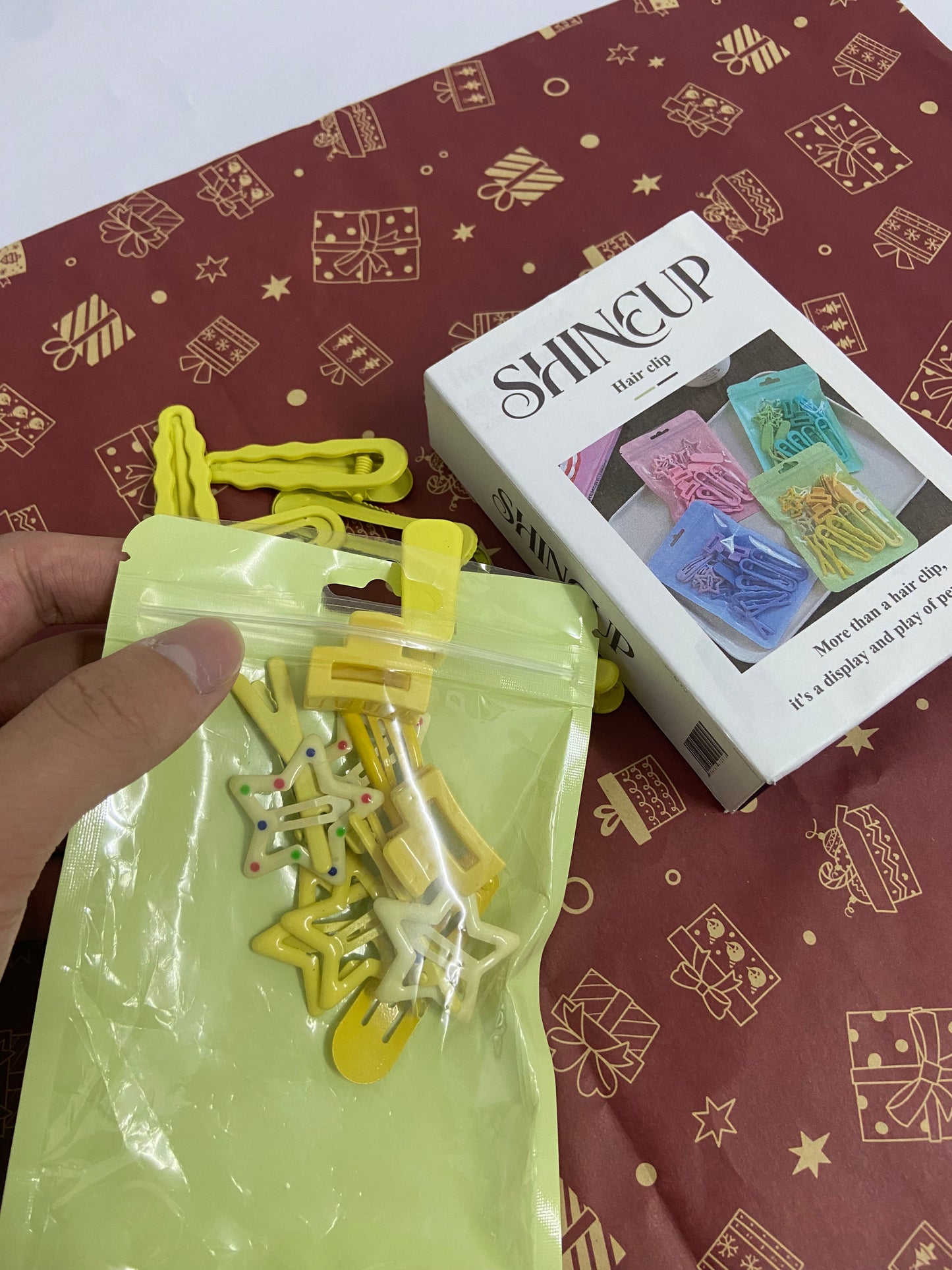 SHINEUP Hair clamps Hair Clips Set Colorful Hair Clips Starlike.Hair Clips Colorful Hair Barrette Metal Cute Snap Hair Clips for Girls, Toddlers, Kids ,