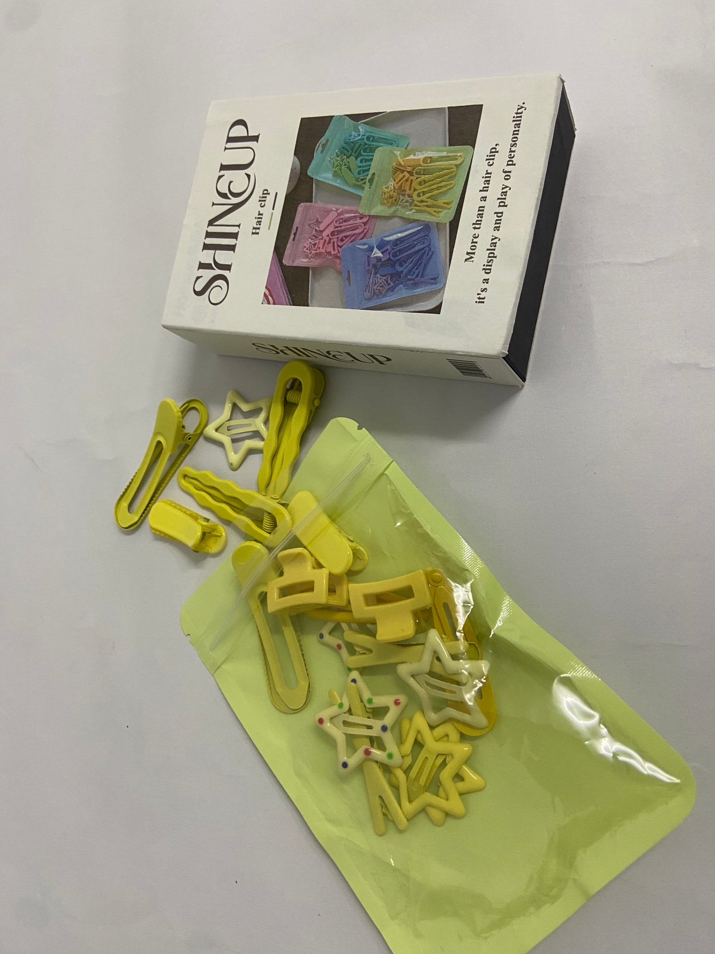 SHINEUP Hair clamps Hair Clips Set Colorful Hair Clips Starlike.Hair Clips Colorful Hair Barrette Metal Cute Snap Hair Clips for Girls, Toddlers, Kids ,