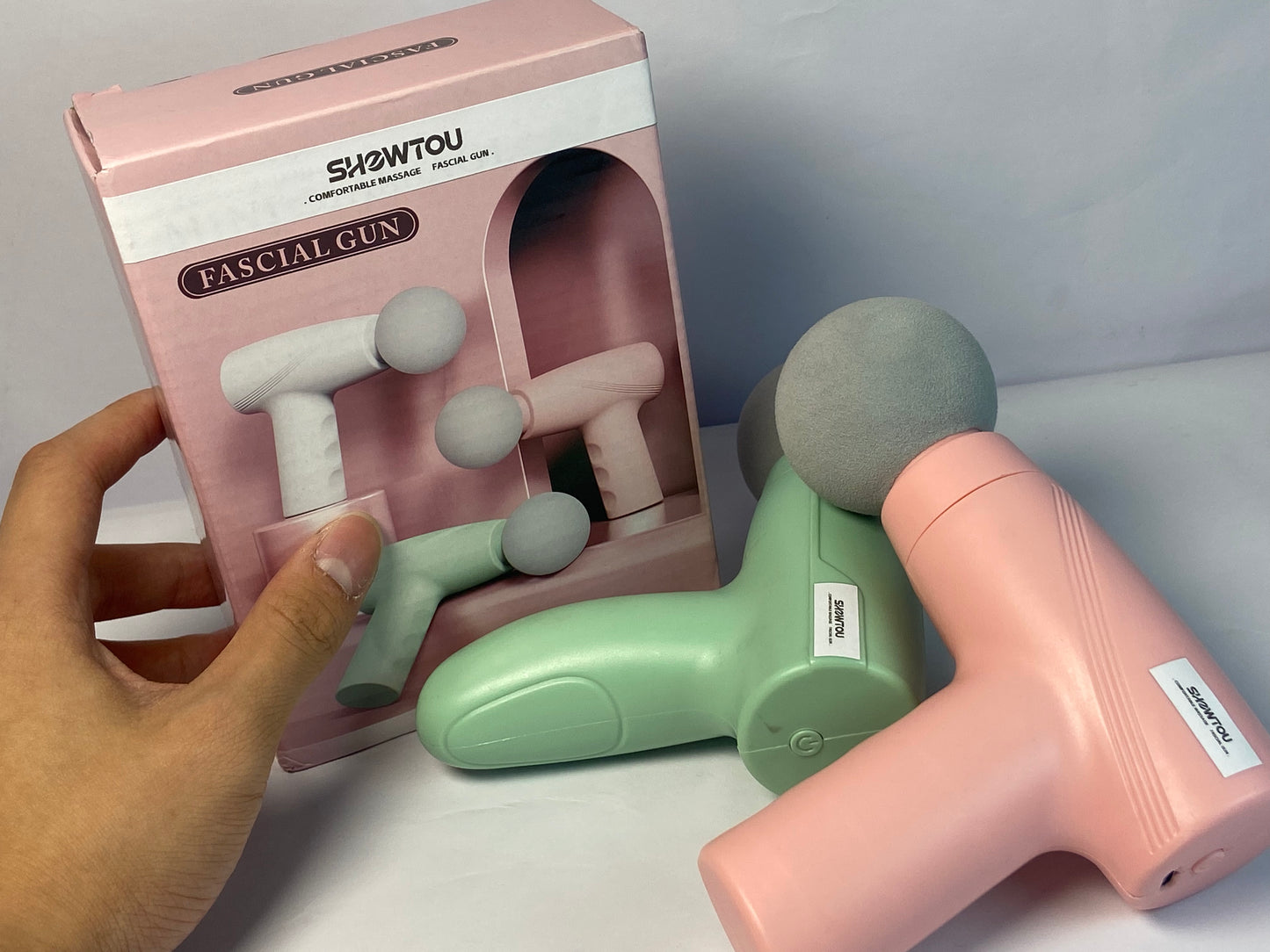 SHOWTOU Massage apparatus Mini Massage Gun, Portable Deep Tissue Muscle Massager，Full-Metal Travel Massage Gun with